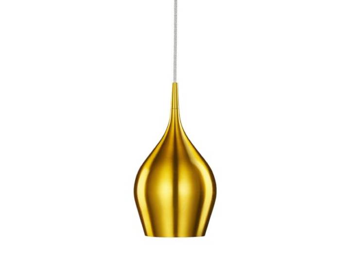 Moderne Hängeleuchte in Gelb Vintagestil Industrie Stil 1xE14 bis zu 40 Watt 230V aus Aluminium Schlafzimmer Küche Wohnzimmer Esszimmer Lampe Leuchten innen