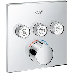 UP-Mischer Grohe SmartControl chrom mit 3 Absperrventilen