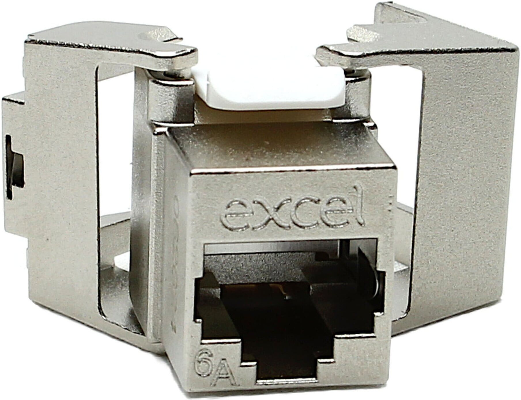 Excel Modul Keystone Cat.6A 100-973 silber flach werkzeuglos ; Excel Netw)