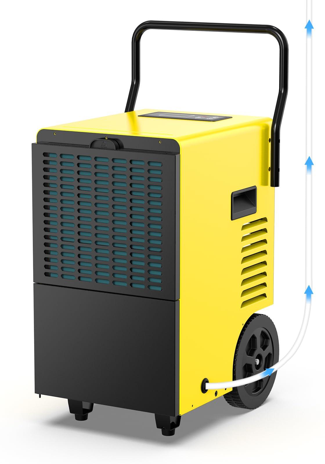 Bautrockner - Entfeuchter - 50 Liter Wasser pro Tag - Mit Pumpe - Für Räume bis zu 150 m²