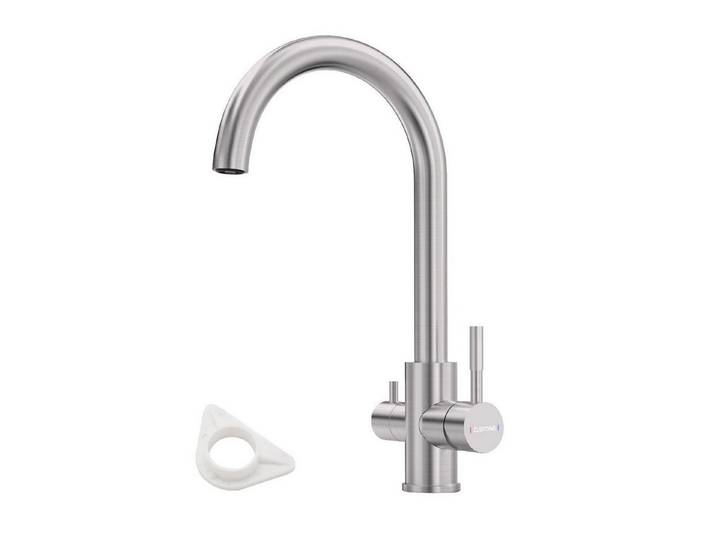 LuxusKollektion Küchenarmatur 3 Wege Wasserhahn Küche Gebürstet (1-St)