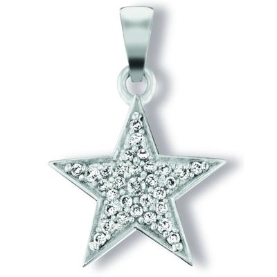Kettenanhänger ONE ELEMENT "Zirkonia Stern Anhänger aus 925 Silber", silber, Schmuckanhänger, Mädchen, Silber 925 (Sterlingsilber), Kettenanhänger, Fein gefertigt – ein Zeichen mit besonderer Bedeutung