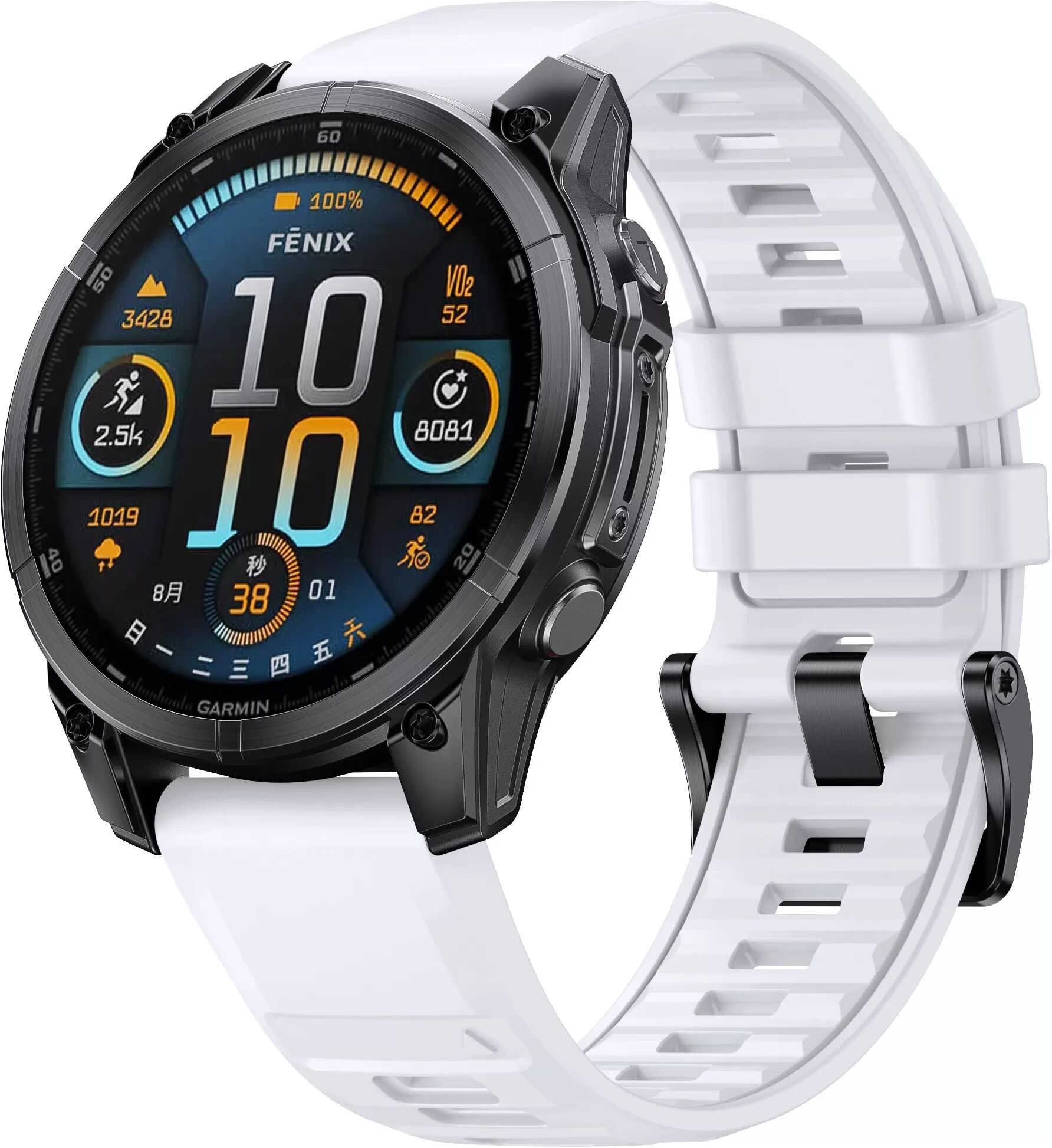 INF Garmin Fenix 8 Schnellverschluss Armband Weiß 51 MM