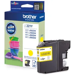 Brother LC-221Y / LC-221YBP Tinte gelb