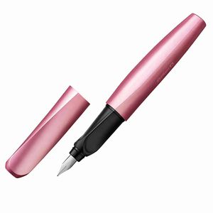 Pelikan Füller Twist Girly Rose P457, Feder M, für Links- & Rechtshänder, aus Kunststoff, rosa