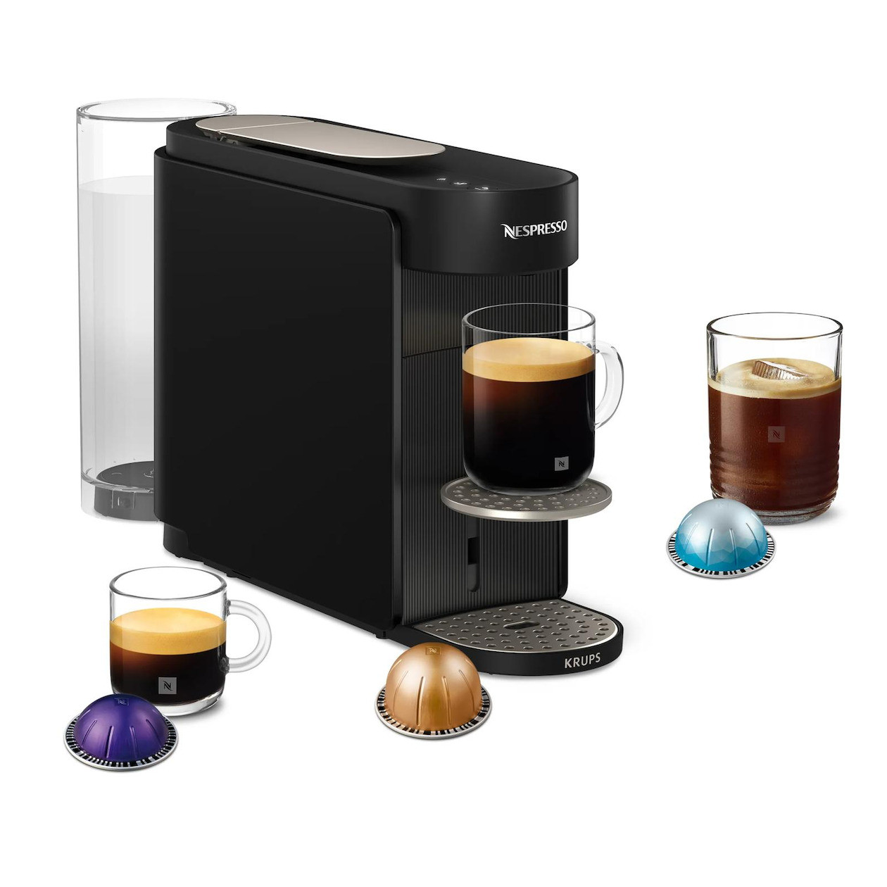 Krups Nespresso Vertuo UP XN9408 Koffiemachine, Zwart