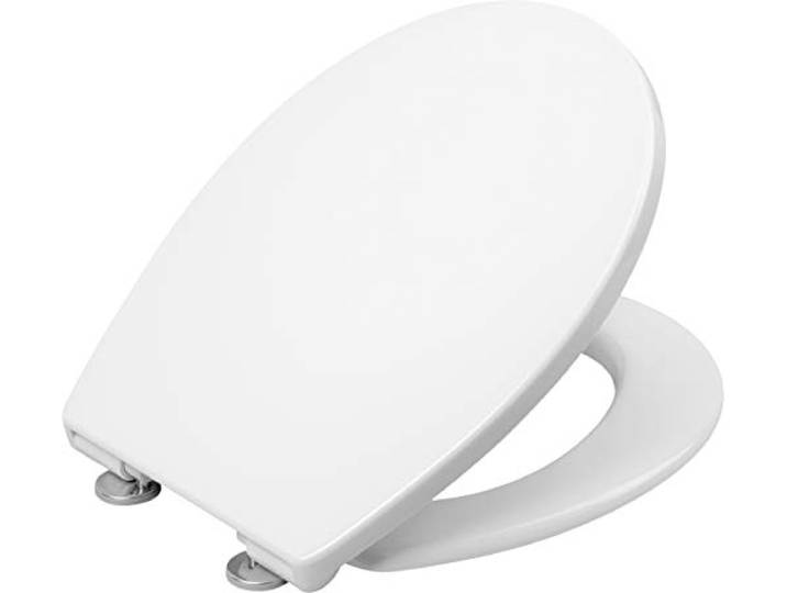 Cornat WC-Sitz Premium 2 - Flaches Design - Pflegeleichter Duroplast - Quick up & Clean Funktion - Absenkautomatik - Bequeme Montage von oben / Toilettensitz / Klodeckel / KSPREMSC200