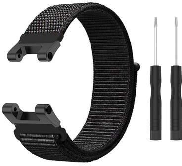 Everyday Crate Amazfit T Rex T Rex Pro Ares Nylon Watch Band Adjustable Replacement Strap official Black