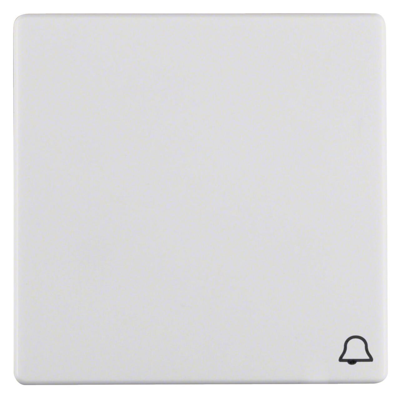 Berker Wippe m Aufdruck Symbol 16206059 Klingel Q1 polarweiss, samt (16206059)