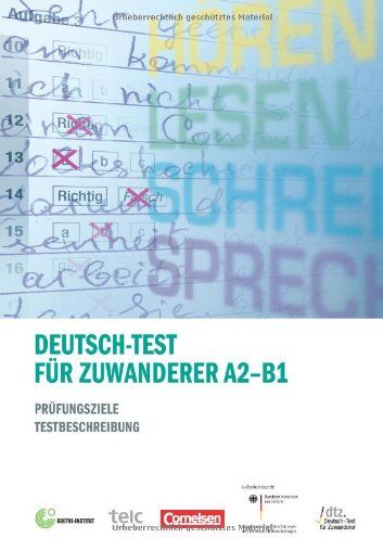 Michaela Perlmann-Balme - Deutsch-Test für Zuwanderer A2-B1: Prüfungsziele und Testbeschreibung - Preis vom 30.09.2026 09:01:18 h