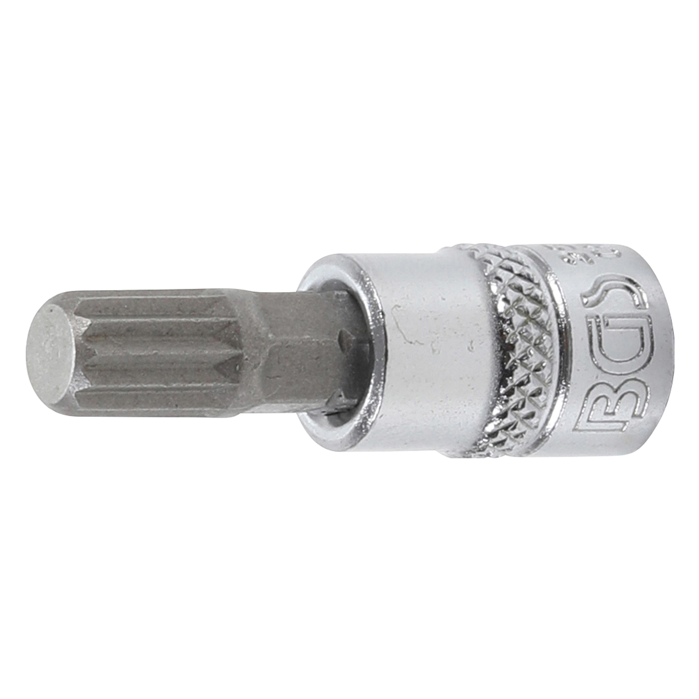 BGS Bit-Einsatz Antrieb Innenvierkant 6,3 mm (1/4") Innenvielzahn (für XZN) M8 (2503)