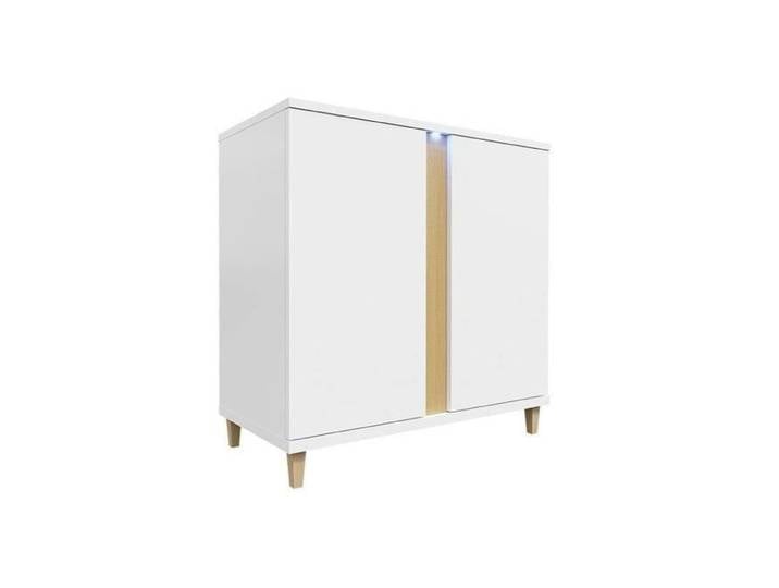 Armoire de chambre - Placard Nashville B102 - Blanc - 92x88x40cm