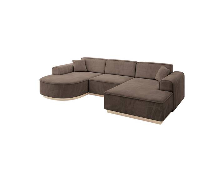 WOHNLANDSCHAFT ARRIO-U1 303x171x83 cm Braun