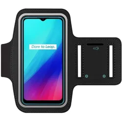 SmartFitness Realme C3 Handy Sport Armband, Smartphone Sportarmband, Schwarz