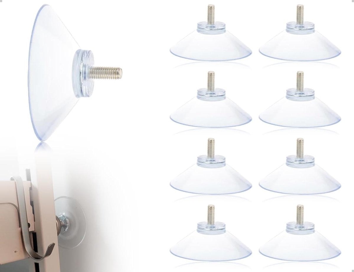 Transparante Zuignappen met Schroefdraad voor Decoratie Ophangen, 41mm Diameter