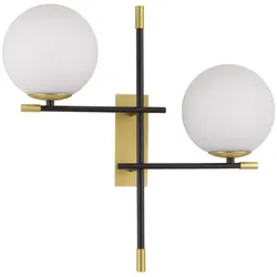 Nova Luce 9009297 Git G9 Wandleuchte Gold, Weiß, Schwarz