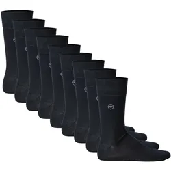 TOM TAILOR 9er Pack Herren Socken - Basic, einfarbig Navy / 39-42