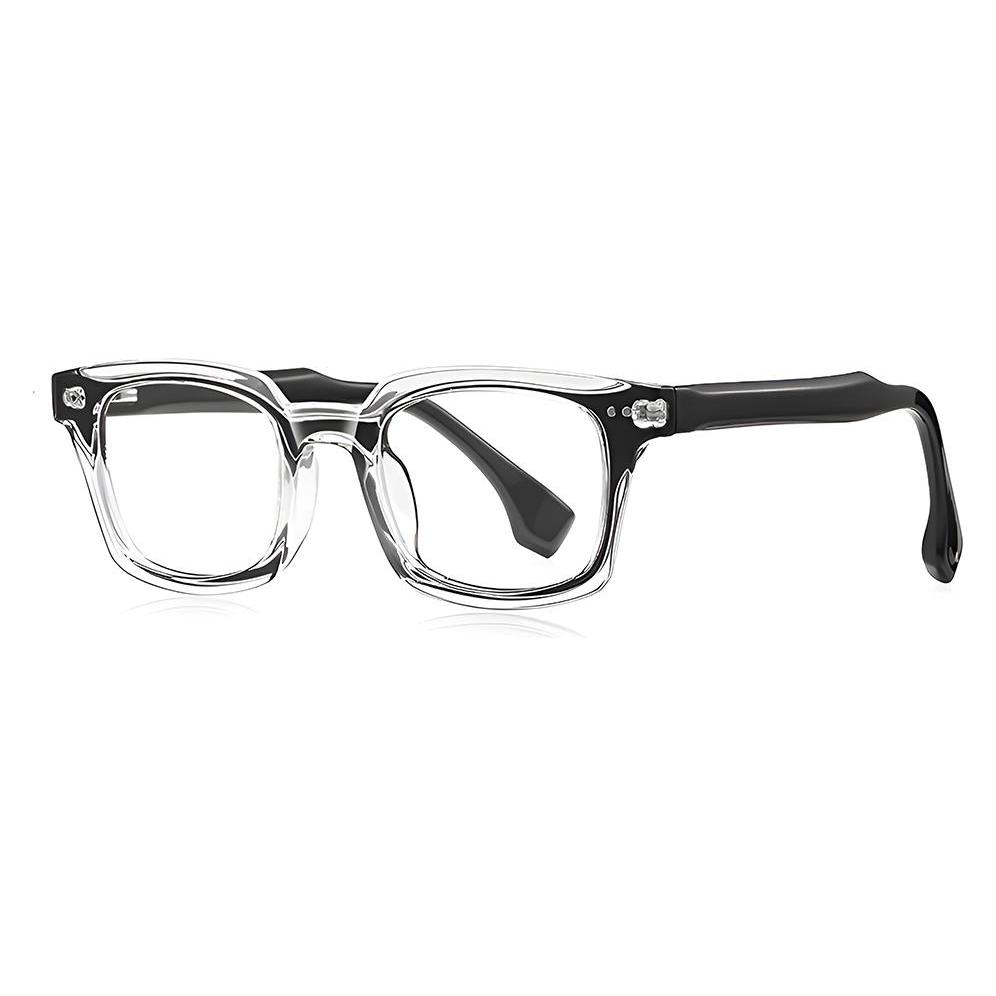 Techsuit - Anti-Blue Light Glasses Reflex PC (LS084) - for Men, Rectangular - Black (70451398)