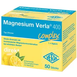 MAGNESIUM VERLA 400 Zitrone Direkt-Granulat 50 St