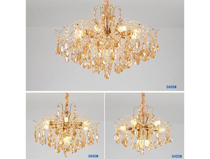 Lustre moderne en cristal LED, luminaire suspendu de luxe, pour salon, chambre à coucher, décoration de la maison