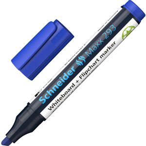 Schneider Whiteboardmarker Maxx 293, blau, Keilspitze, Strichbreite 2&5mm, abwischbar