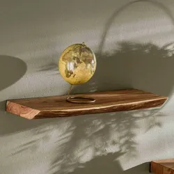 Wandregal aus Akazie Massivholz 60 cm breit