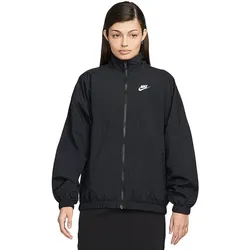 Nike, Damen, Laufjacke, Sportswear Essential Wind Black/Black/White M (M), Schwarz
