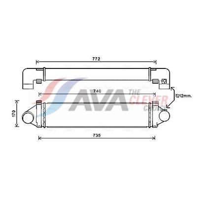 AVA CLEVER CHOICE Ladeluftkühler aua4219 für LAND ROVER