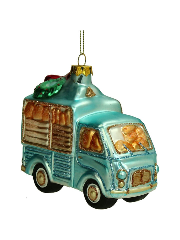 Kersten Baumschmuck "Bread Delivery Van" in Türkis - (H)12 cm - onesize
