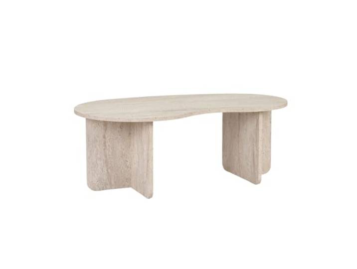 Calicosy Couchtisch mit Platte, organisch, L 110 cm – Moss
