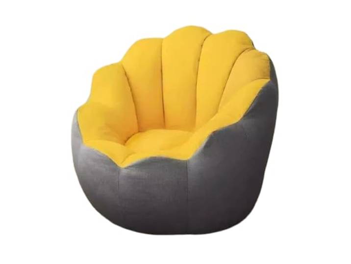 Xumh2024-3 Sitzsack Lazy Sofa Sitzsack Tatami Single Lounge Chair Schlafzimmer Wohnzimmer Balkon(Yellow,Groß)