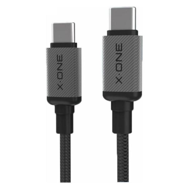 X-One TitanFlex Datenkabel - Typ C auf C - 5A max. 240W 1,2 m schwarz (1.20 m, 240 W) (72680430)