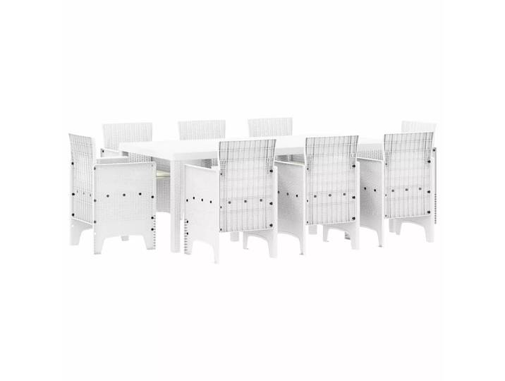 VidaXL - Essens draußen polypropylen, One Size, Weiss