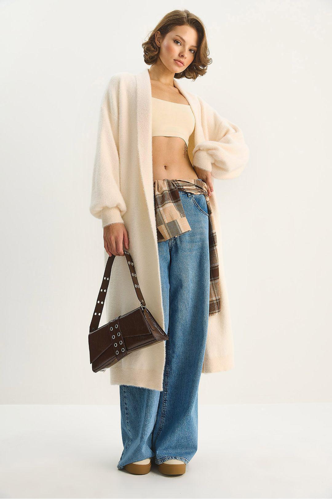 Overmaat Brei Cardigan