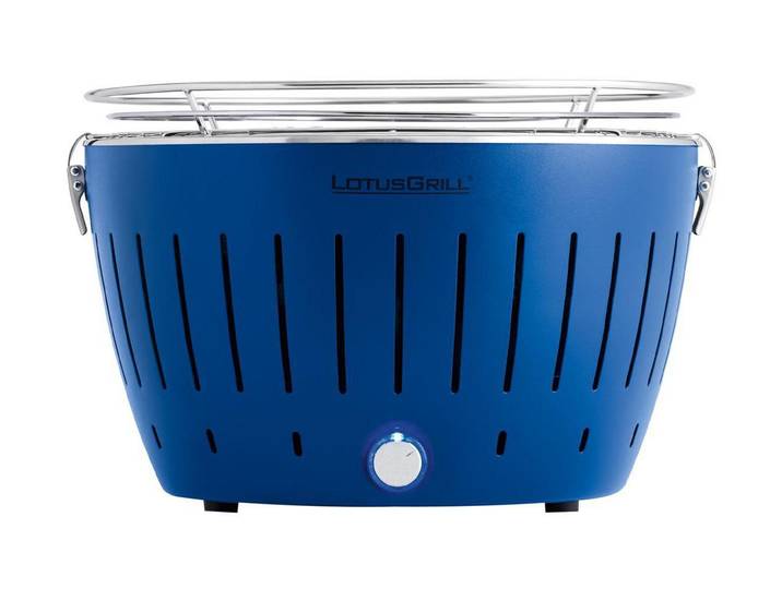 Holzkohlegrill LOTUSGRILL Grill Original , blau, B:35cm H:23,4cm T:35cm Ø:32cm, Grills, Holzkohlegrill