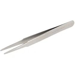 Bahco, Pinzette, Hochpräzisionspinzette aus Edelstahl Typ 2A mit flachen und feinen runden Spitzen, 120mm