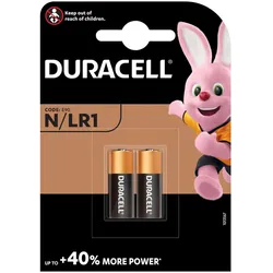 2er Pack Duracell 1,5V MN9100 Lady Batterie 825mAh AlMn