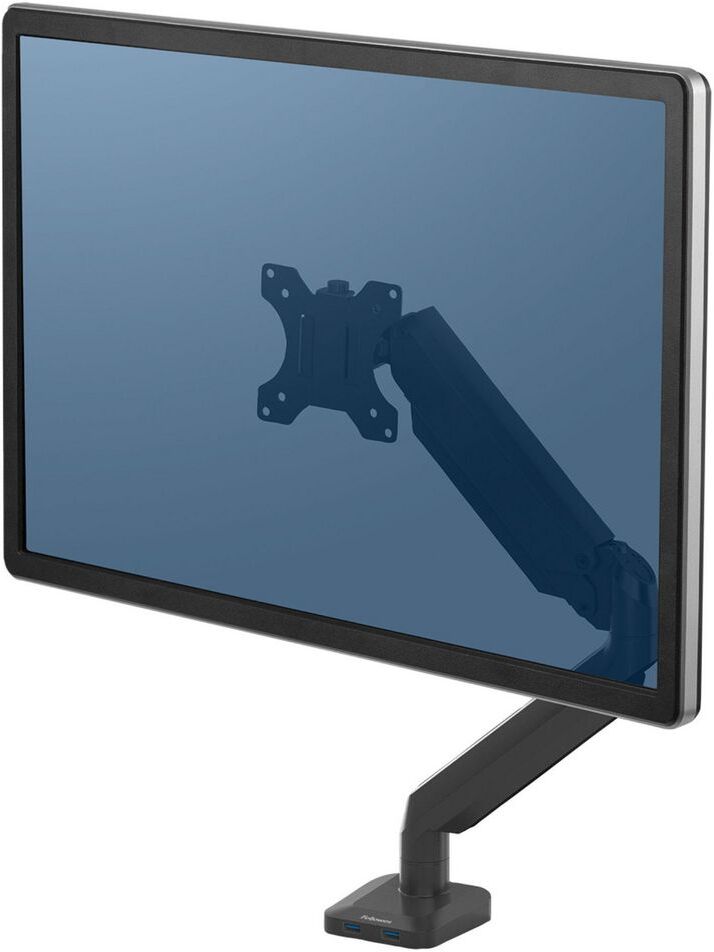Fellowes Monitorarm Platinum gas singel