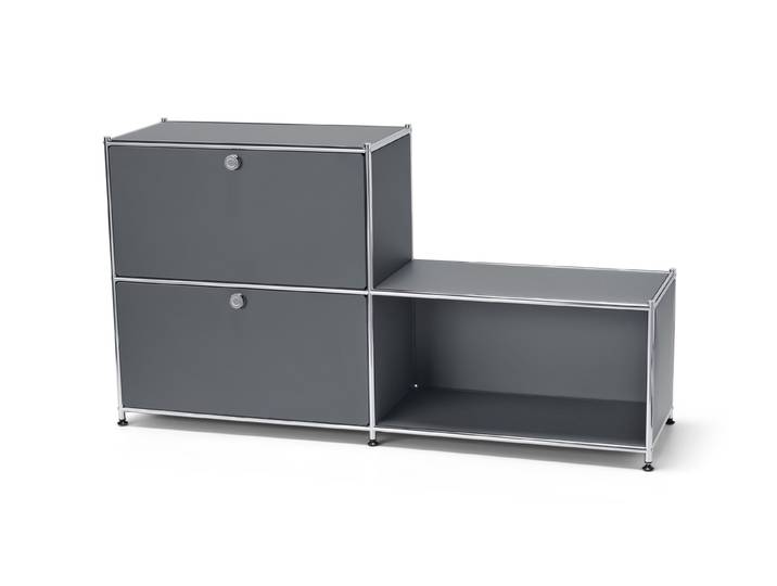 Tchibo - Metallregal »Cn3« mit 3 Fächern - 152x40x82,5cm - chrom -