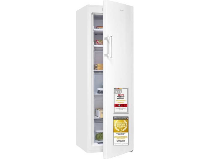 exquisit Gefrierschrank NoFrost GS271-NF-H-040C, 170 cm hoch, 54,5 cm breit, Viel Platz, starke Gefrierleistung & flexible Anpassung für den Alltag