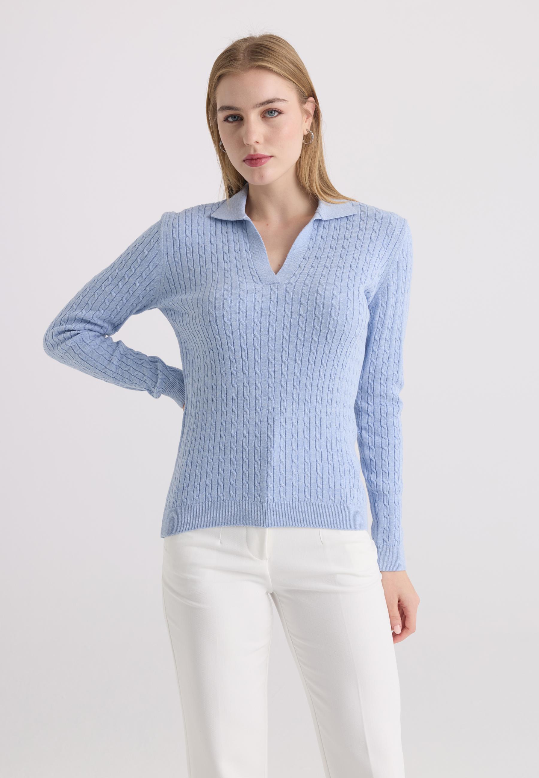 Pullover Pullover Mit Polokragen