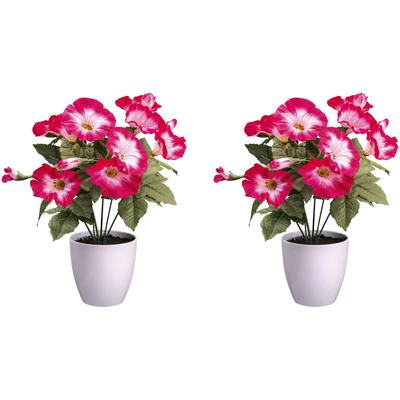 Kunstblume CREATIV GREEN "Petunie", pink, H:28cm Ø:22cm, Polyester, Kunstpflanzen