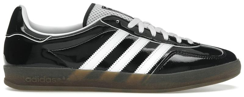 adidas Gazelle Indoor Core Black Patent Leather - EU 38