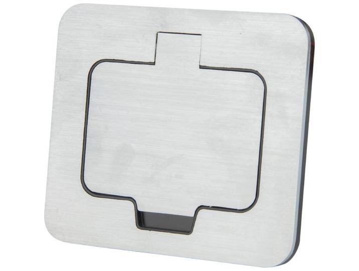 Prise de sol étanche Initiale 16A 2P+T IP55 - Métal brossé - Protec