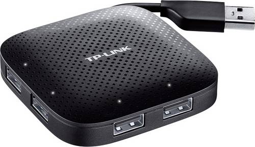 TP-LINK UH400 USB-Hub 4 Port USB-A USB 3.0 5 GBit/s Schwarz UH400