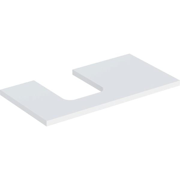 Geberit ONE Waschtisch-Platte, Ausschnitt links, für Aufsatzwaschtisch Schalenform 505293002