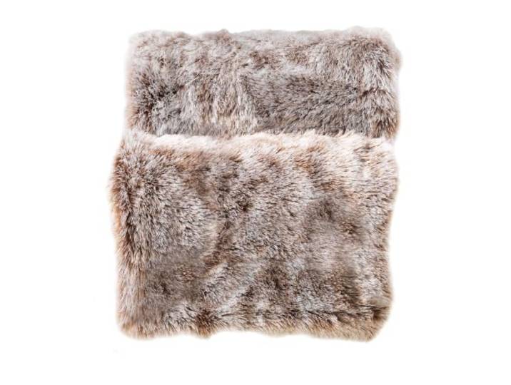Douceur d'Intérieur\, Plaid Chaud Hiver (180 x 220 cm) Antartic Choco\, Imitation Fourrure et Polaire