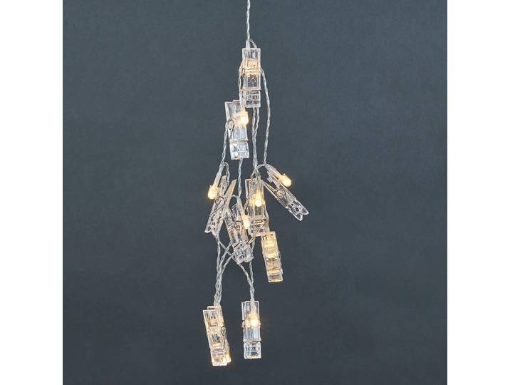 LED-Lichterkette 6 x 6 x 185cm Durchsichtig/Durchsichtig