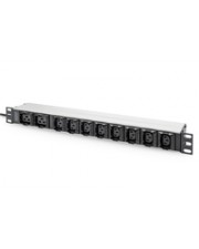 DIGITUS Steckdosenleiste 10-fach 2m 1HE/IEC C20/8xC13 2xC19/16A 2 m 2 m IEC (DN-95427)