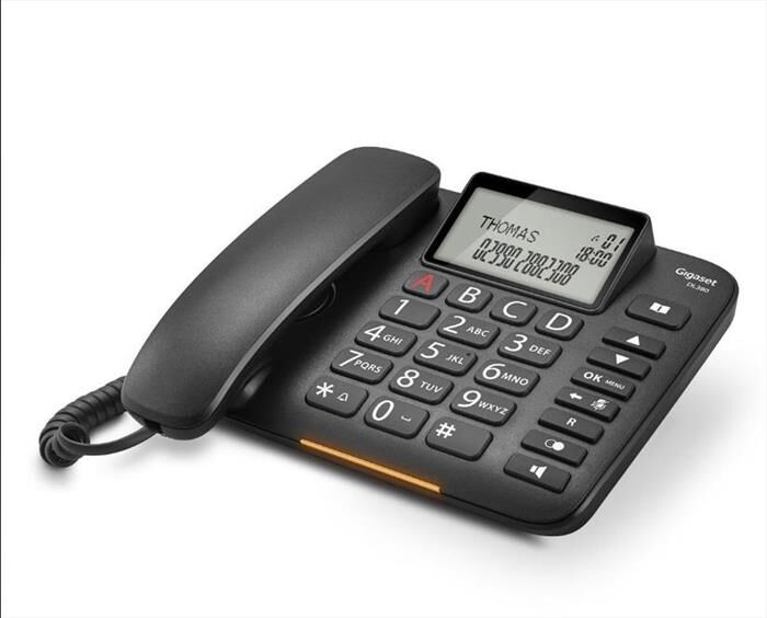 Siemens Telefono Dl380black-nero